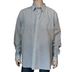 Brooks Brothers Shirt All Cotton Long Sleeve Button Down Windowpane Check
